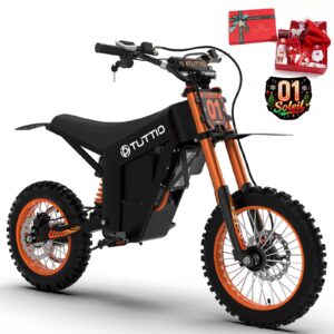 Tuttio Electric Dirt Bike Teens Adults Electric Bike 48V 21AH Removable Battery with Hydraulic Brakes (21AH Dirt Bike)