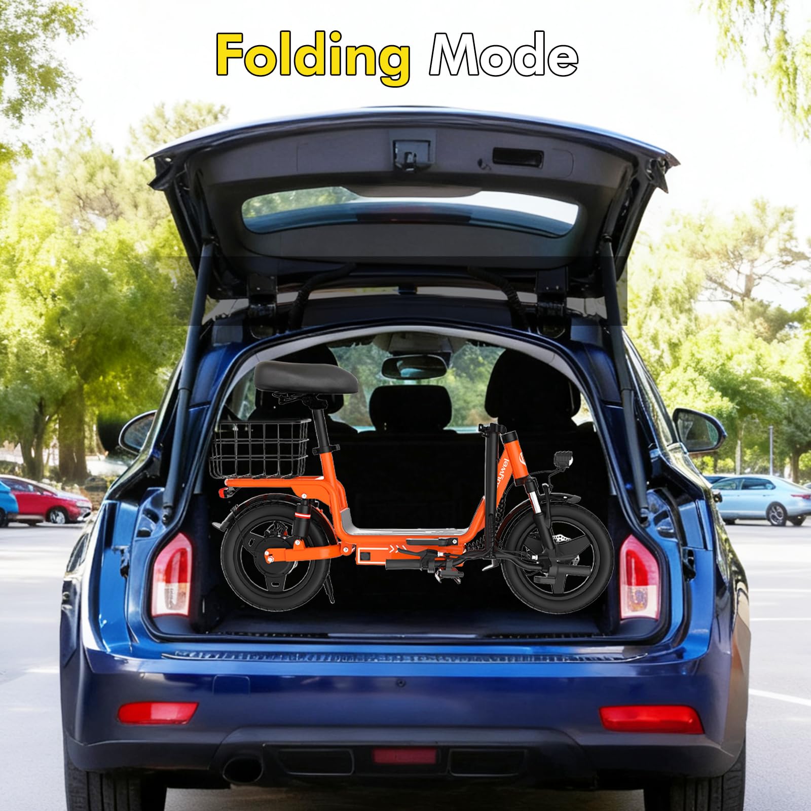 Bodywel T3 Electric Scooter for Adults with Seat, with Basket for Groceries Pets Commuter - Image 3