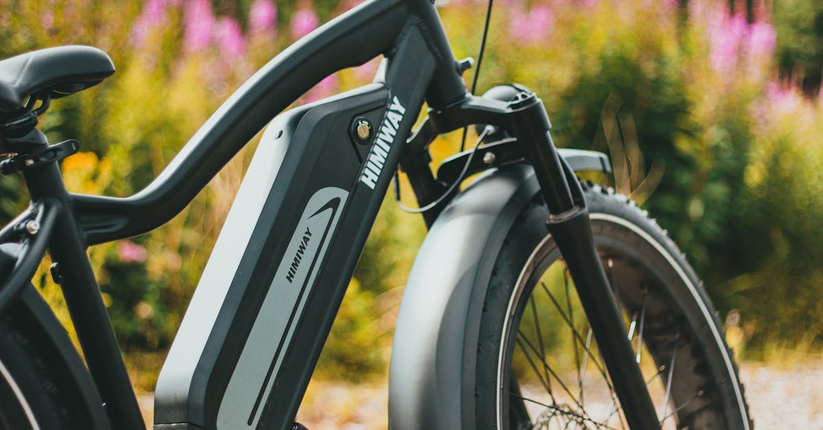 Close-up of a parked bicycle with a blurred natural background, perfect outdoor adventure image.